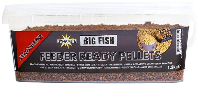 Dynamite Baits Big Fish Feeder Ready Pellets | 1.2kg 2mm Strawberry