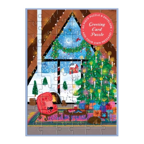 Joy Laforme Cozy Cabin Greeting Card Puzzle - Galison