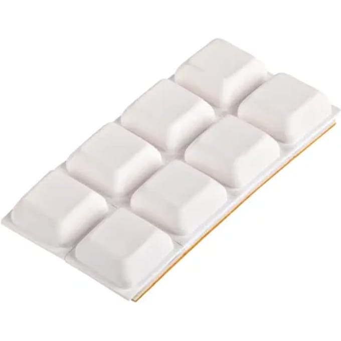 Fix-o-moll Antislip Meubelpad Stootbuffer - Zelfklevend - Rubber - 18x18mm - Vierkant - 8 Stuks