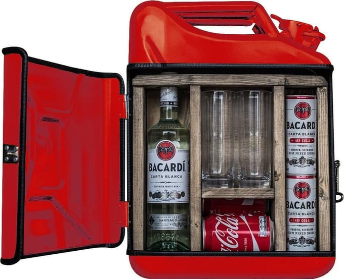 MikaMax Jerrycan Bar 20L Metaal - Rood - Geheime Mini Bar