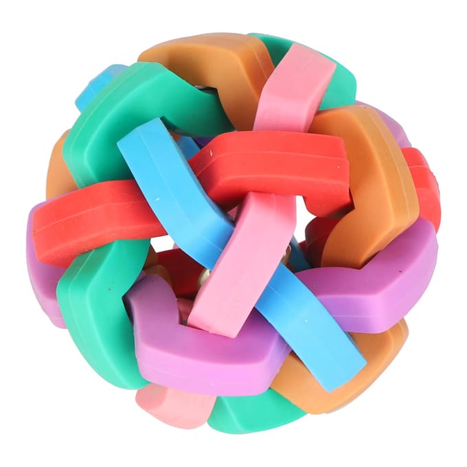 Jouet pour Chien Chiot Coloré Doux Couinant Jouet pour Chien avec Intérieur Jouets Interactifs pour Animaux de Compagnie