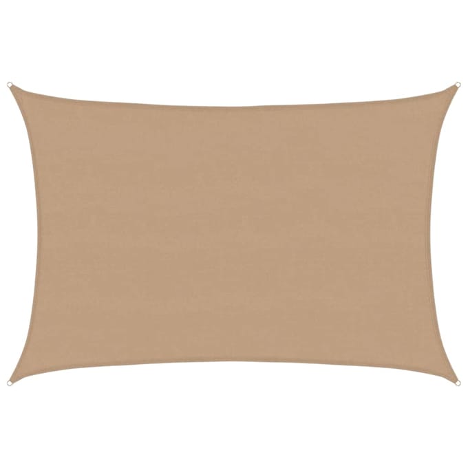 vidaXL - Zonnezeil - 160 - g/m² - 5x7 - m - HDPE - taupe