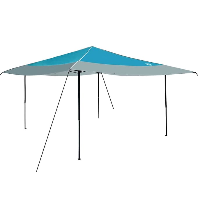 vidaXL - Luifel - Tent - 395 - x - 395 - x - 251 - cm - Blauw - Stof