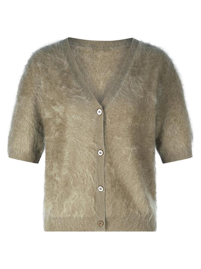 Vest 100% kasjmier Van Peter Hahn groen