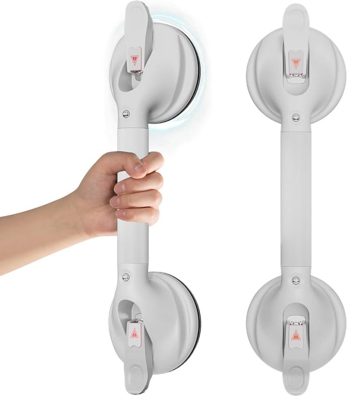 Draagbare 16,9 inch Handgreep voor de Badkamer - Wit