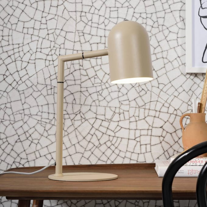 it's about RoMi Tafellamp Marseille - Zand - 30x20x45cm - Modern