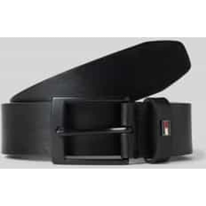 Leren riem met logodetail, model 'ADAN'