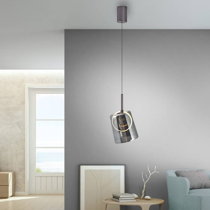 Paul Neuhaus ZULA hanglamp - Dimbare LED, 60-200cm, Glas