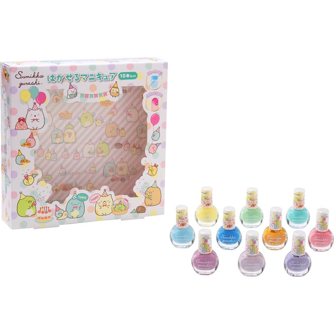RACE - San-X Sumikko Gurashi Peelable Nail Polish Set 10 pcs