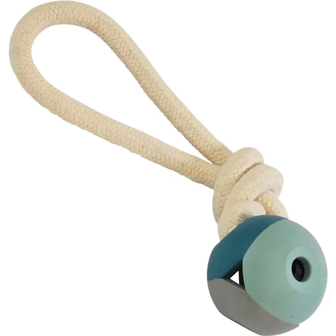 Hondenspeelbal van rubber met werptouw Nobby Pet