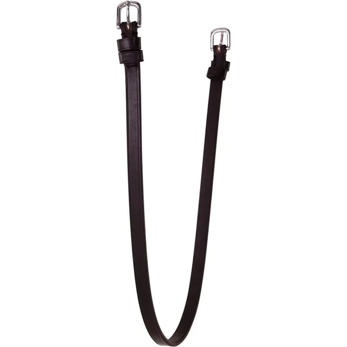 BR Keelriem BR m/2 ronde gespen Full Zwart Metal Silver