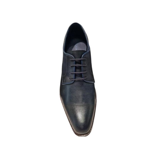 Berkelmans Hatch Donker Blauwe Geklede Heren Veterschoenen - Blauw - 45
