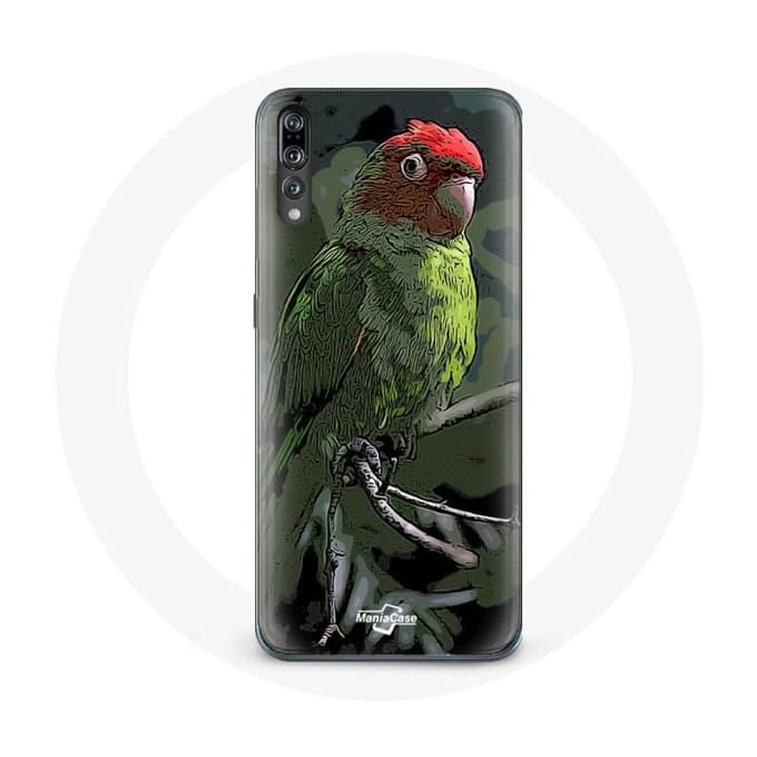 Case voor Samsung galaxy P20 pro Pionus Parrot Rood Groen