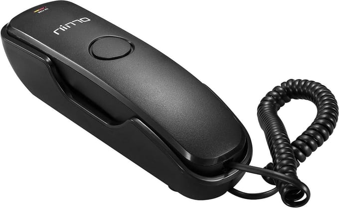 Draadtelefoon - Vaste telefoon - Thuisgebruik - Muurmontage mogelijk - 20.3 cm - Zwart