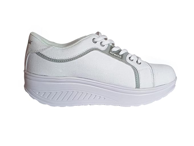 Fit Walk Rocker Sole Sneakers Wit 39 white