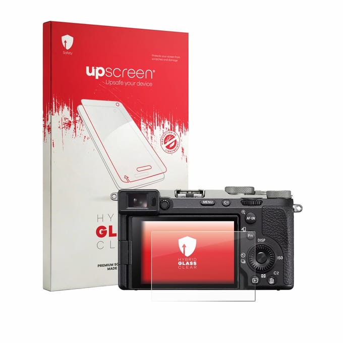 upscreen - Screenprotector voor Sony A7C II - Folie Beschermfolie Beschermglas transparant