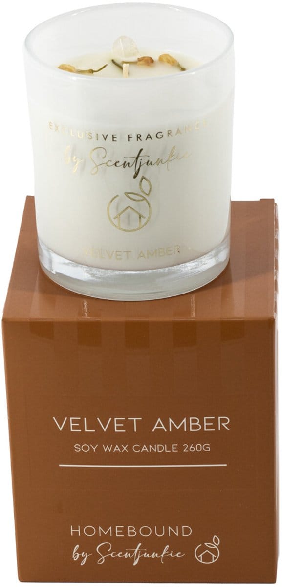HomeBound by KY | Geurkaars 'Velvet amber' | geurkaars