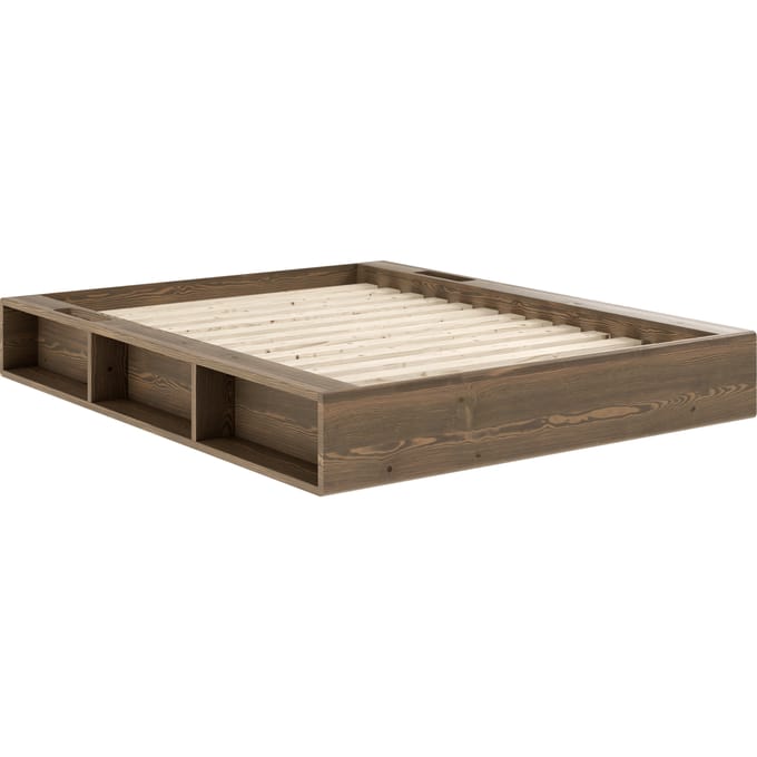 Karup Ziggy bed - 106 Carob brown lacquered - 140 x 200 cm
