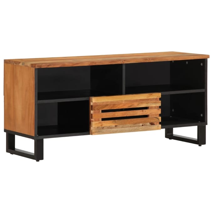 vidaXL - Tv-meubel - 100x34x46 - cm - massief - acaciahout