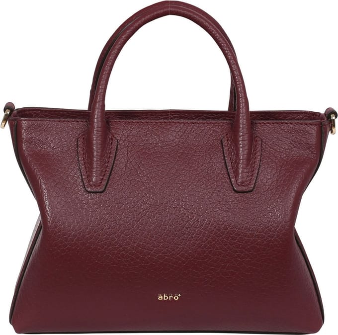 abro Handtas Schoudertas Leather Ranger Smith Handbag Bag Thea Bordeaux Wijnrood
