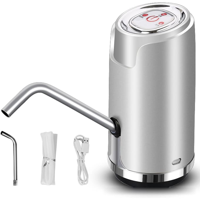 Waterdispenser ABS Elektrisch USB Intelligent Kwantitatief Spuitlak Drankpomp voor Buiten gray