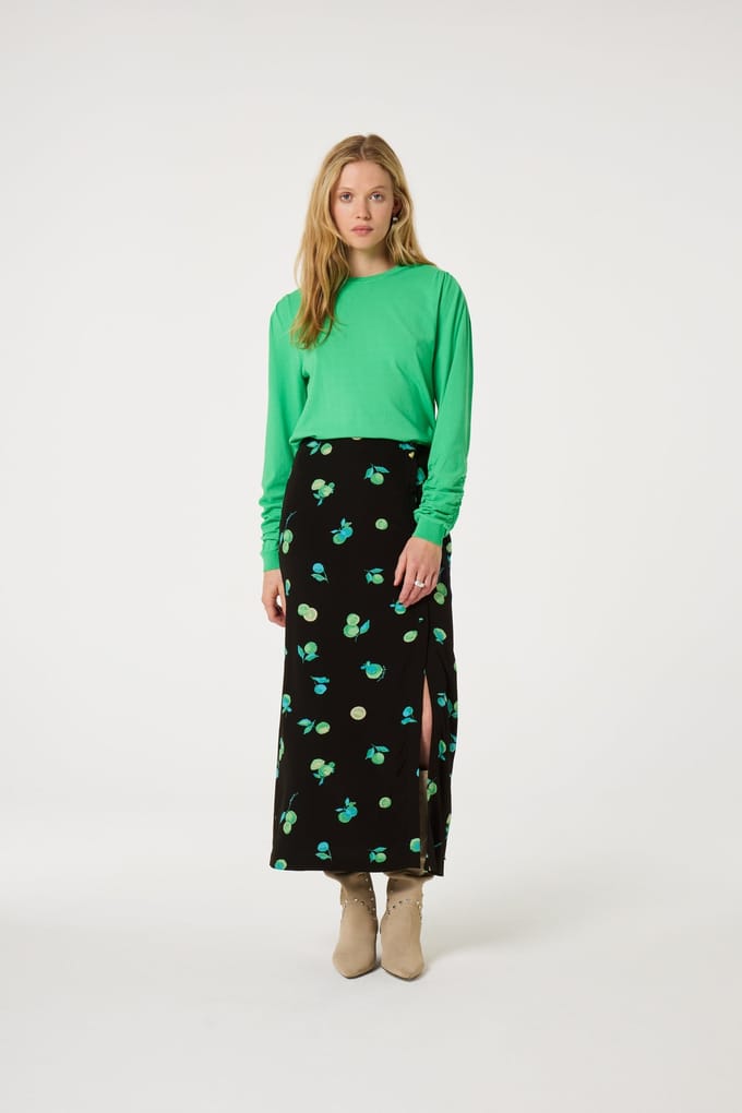Fabienne Chapot Molly Scrunch Pullover Green Apple Maat: S | Sweaters Outlet | Dames | Groen