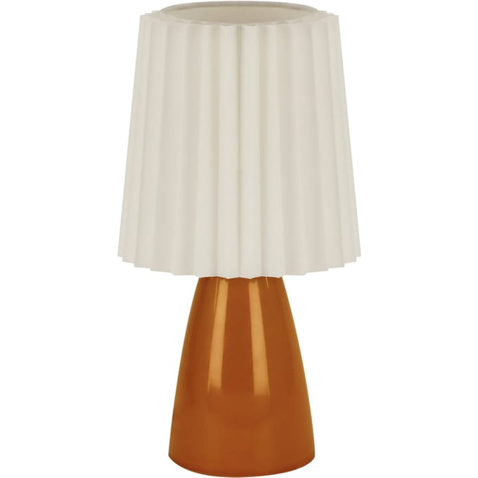 MALMA - Tafellamp - Nachtlamp - Keramiek - E14 Fitting - Oranje