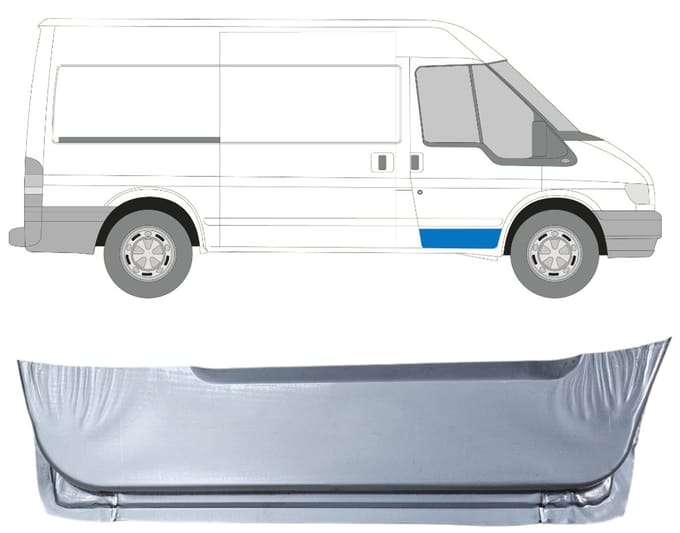 Reparatiepaneel voor deur binnen voor Ford Transit 2000-2013 / Rechts