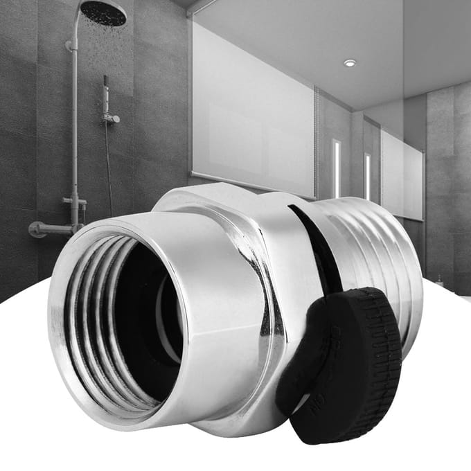 1/2in Douchekop Sproeier Stroomregelventiel Afsluiter Adapter Badkameraccessoires white