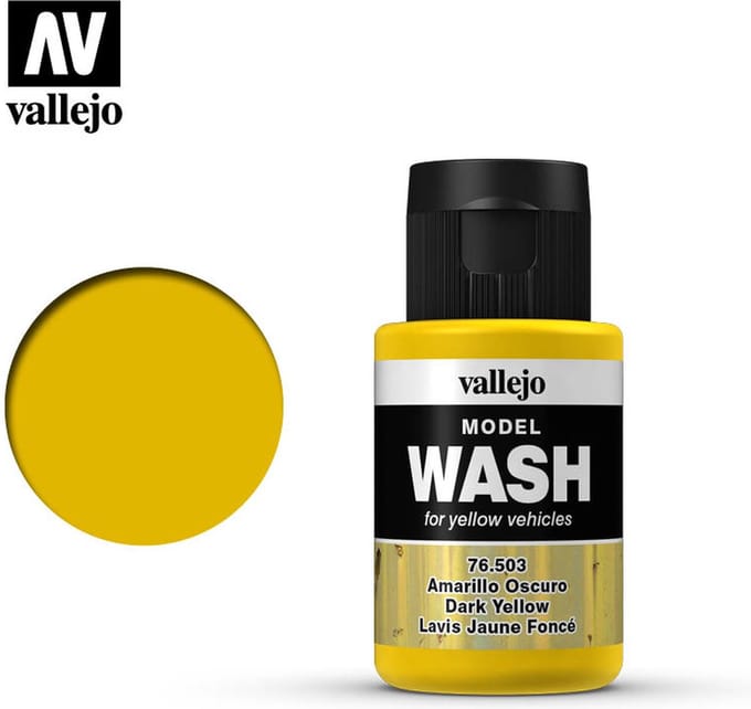 Model Wash Dark Yellow - 35ml - Vallejo - VAL-76503