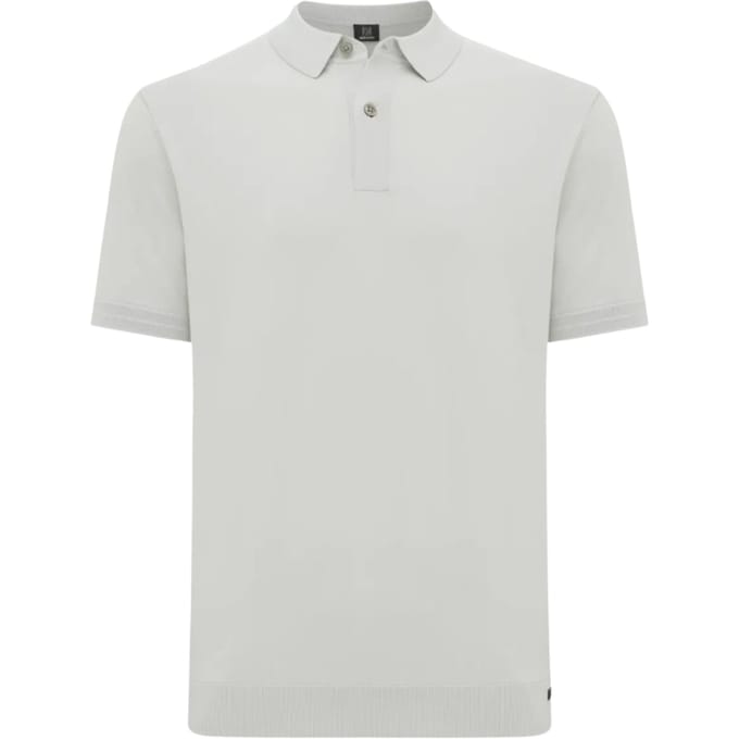 Genti Polo 2 Buttons Ss Polos Lichtgroen K4122-1260
