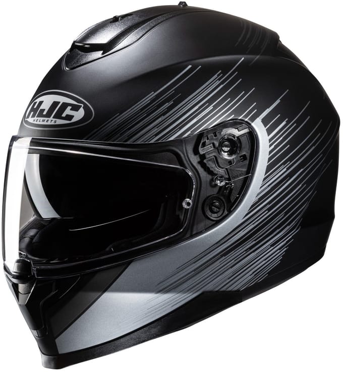 HJC C70N Sway Zwart Wit Integraalhelm - Helm