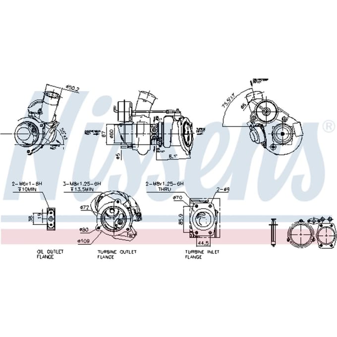 Supercharger, drukvulling NISSENS 93147