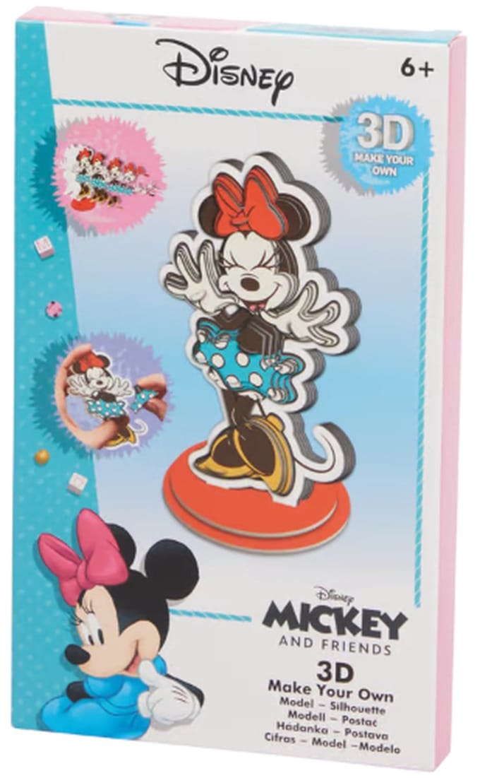Disney Minnie Mouse 3D DIY - Disney maak je eigen 3D-figuur - Minnie Mouse