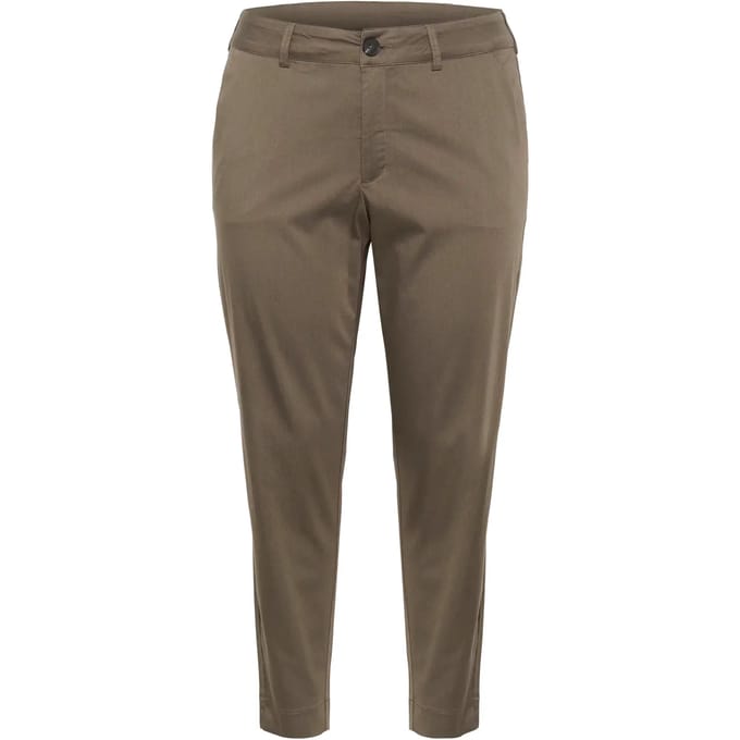 Damesbroek 7/8 chino KAFFE Curve Leana