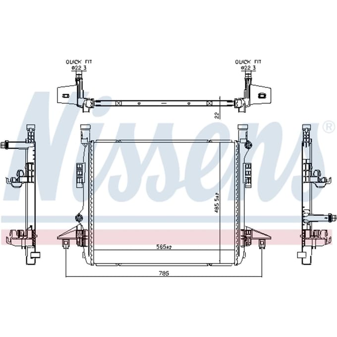 Radiator NISSENS 606780