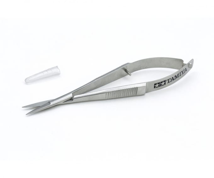 Tamiya Hobbyschaar - 74157 Tweezer Grip Scissors Gereedschap