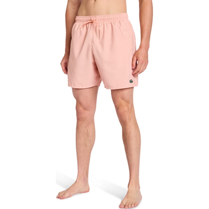 Lacoste Diamond Weave Korte Broeken Heren - Roze - Maat M - Poly Woven