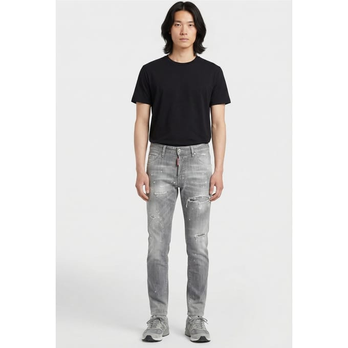 Dsquared2 Jeans 5 Pockets Grey Größe: W44 | Slim Jeans Outlet | Herren | Grau