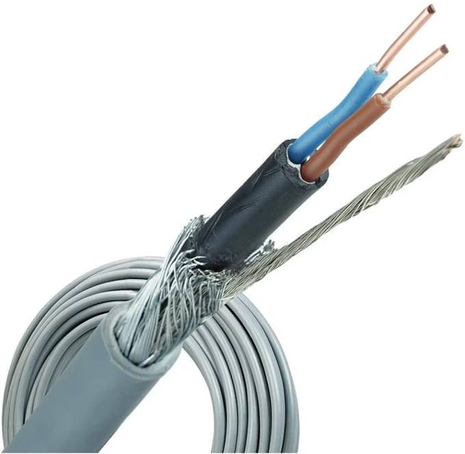 YMvK-as grondkabel 2x2.5 per rol 50 meter