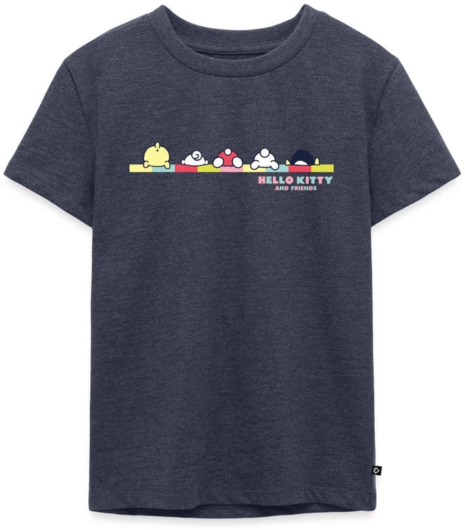 Hello Kitty En Vrienden Achterste Premium T Shirt Kinderen