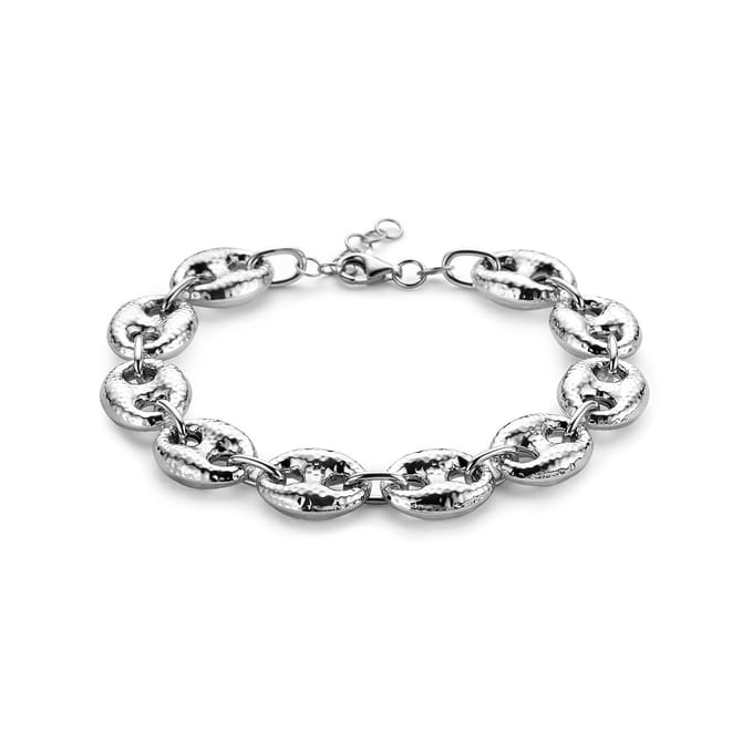 Zilver Gerhodineerd Armband 12 Mm 18 + 2 Cm 1338229