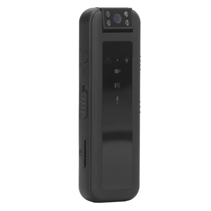 Mini Caméra 1080P Enregistreur Vidéo Caméra Vidéo de Poche Portable avec Clip et Indicateur LED