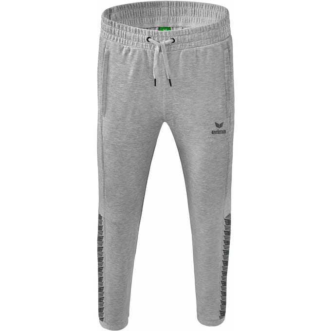 Erima Essential Team Sweatbroek Kinderen - Slate Grey / Licht Grey Melange | Maat: 152