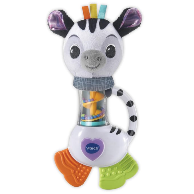 Vtech Dierenvriendjes Rammelaar - Zebra Interactief speelgoed Grijp- en bijtspeelgoed