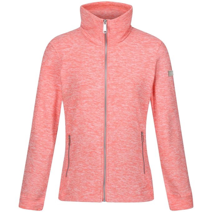 Regatta Dames/Dames Azaelia Marl Full Zip Fleecejack (Schelp Roze)