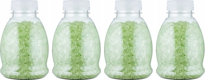 Claudius Badzout Eucalyptus - 375 gram - Fles met transparante dop - Set van 4 stuks