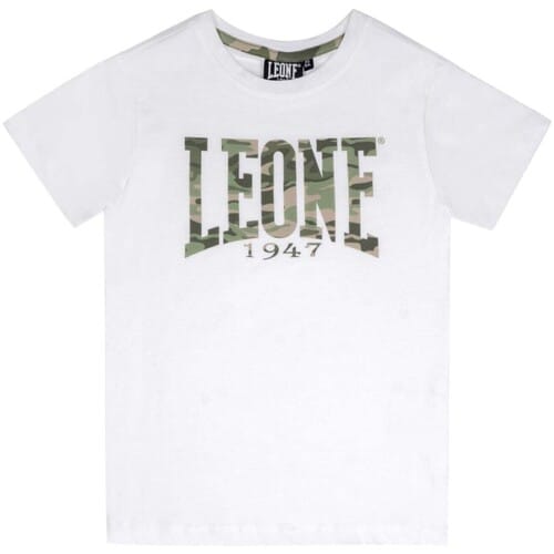 T-shirt Korte Mouw Leone 1947 Boy Short Sleeves Camouflage