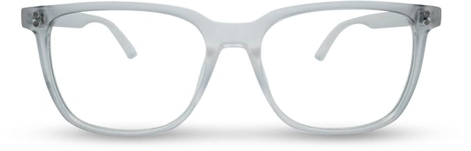 BL Way Clear Grey Matte - Blauw licht bril - Computerbril - Rechthoek - Grijs