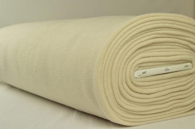 Fleece stof - Champagne - 10 meter